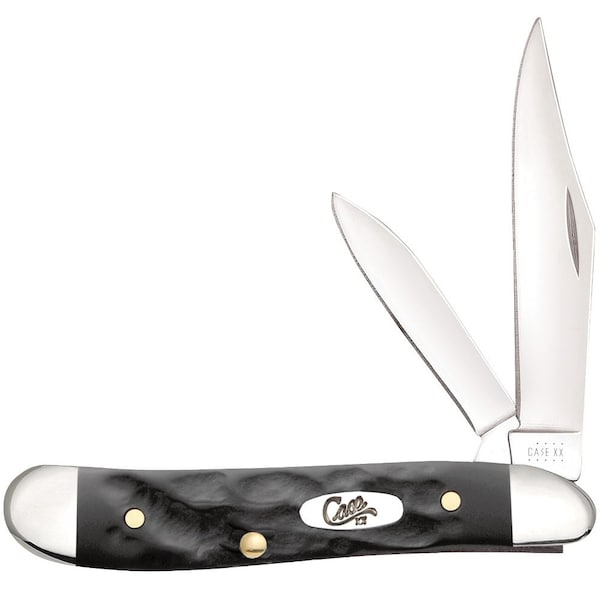 Case Cutlery Knife, Rough Black Synthetic Peanut 18225 - main